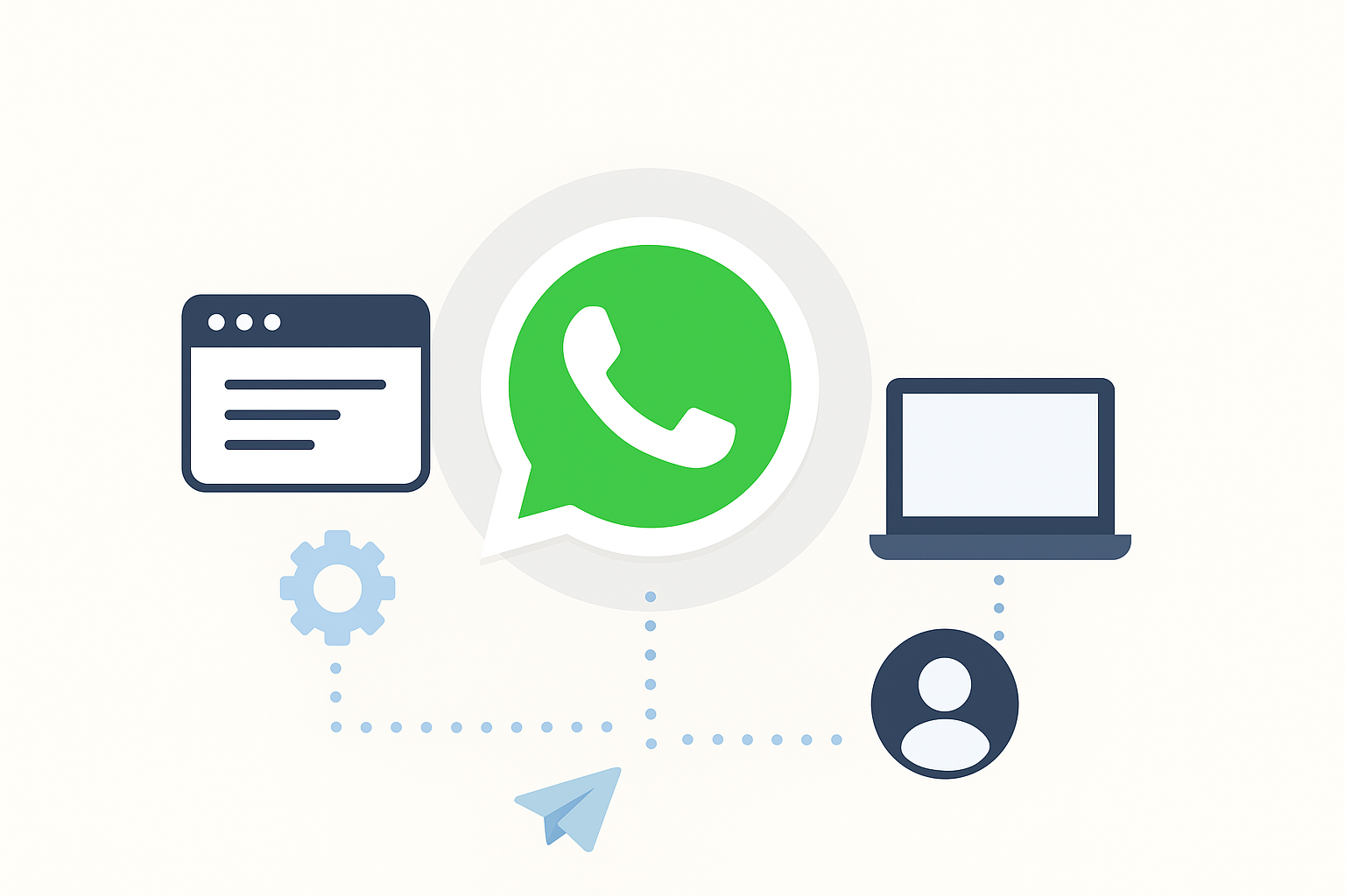 Ilustrasi Integrasi WhatsApp